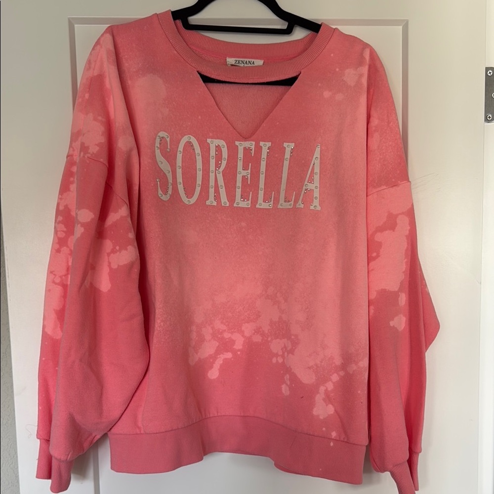 Zenana Outfitters Pink Sweatshirt
